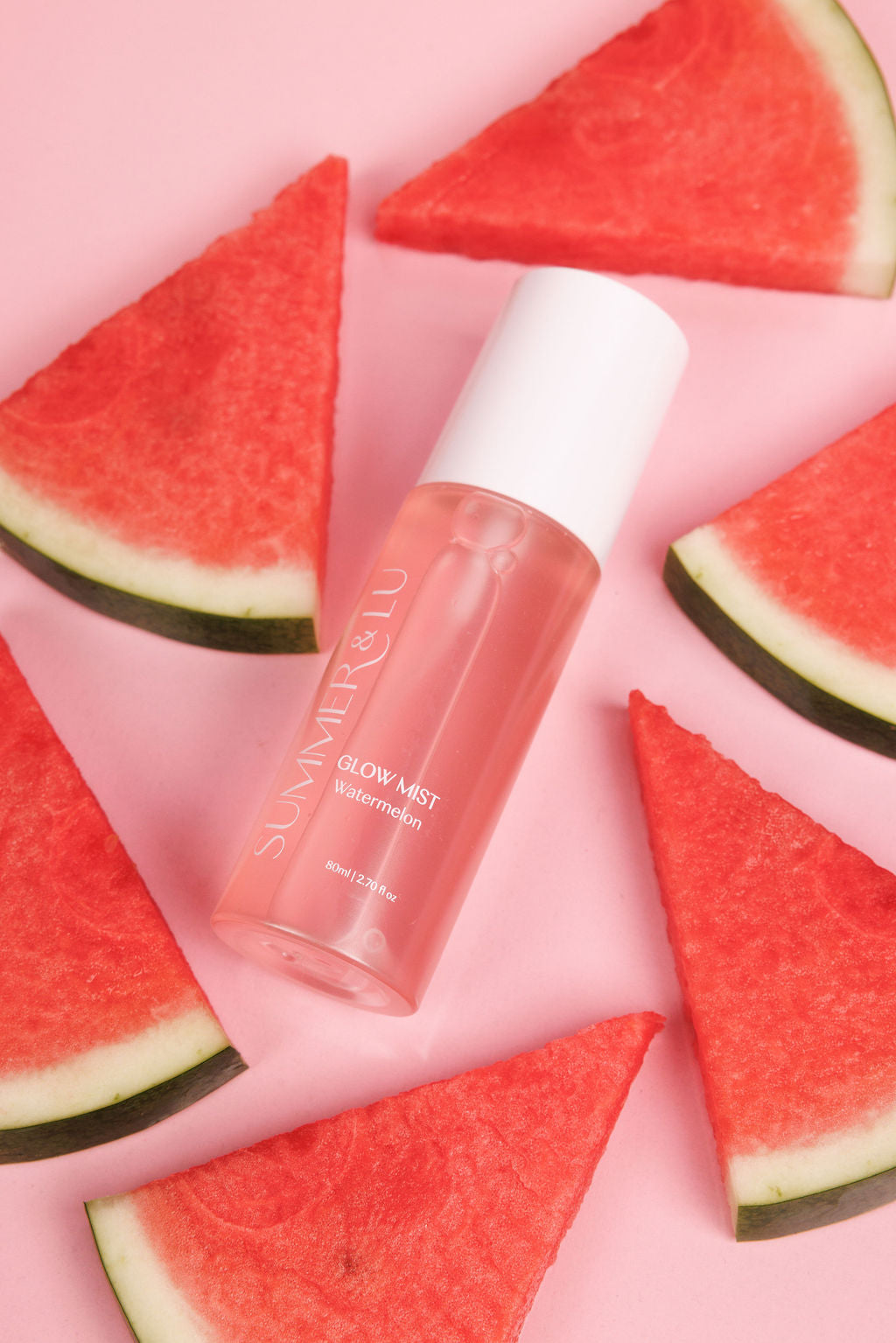 Glow Mist hydrating facial spray infused with watermelon extract and hyaluronic acid
