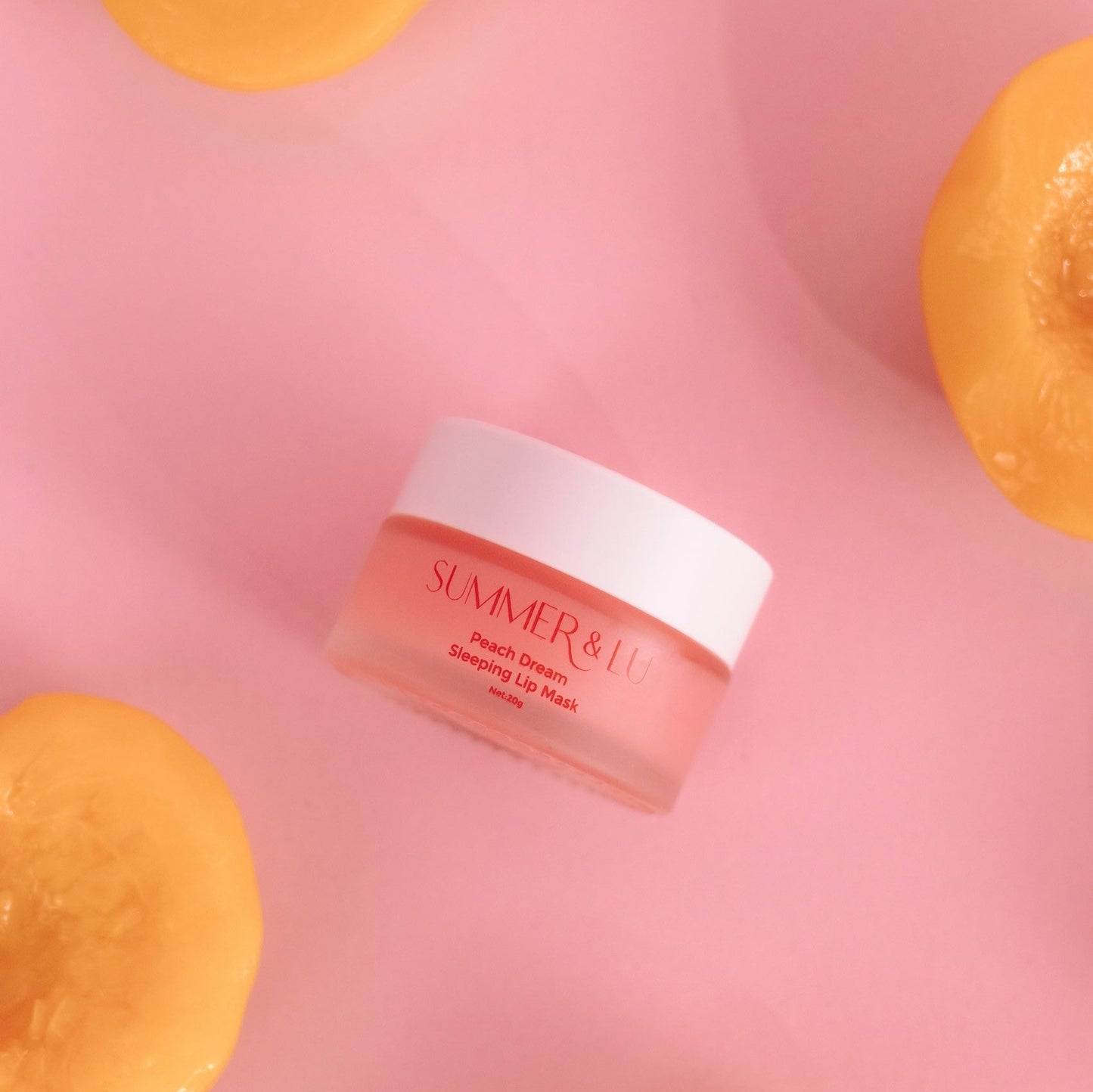 Rich, nourishing texture of Peach Lip Mask with vitamin E and peach extract