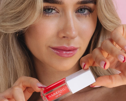 Summer&Lu Lip Oil- Pomegranate Applied